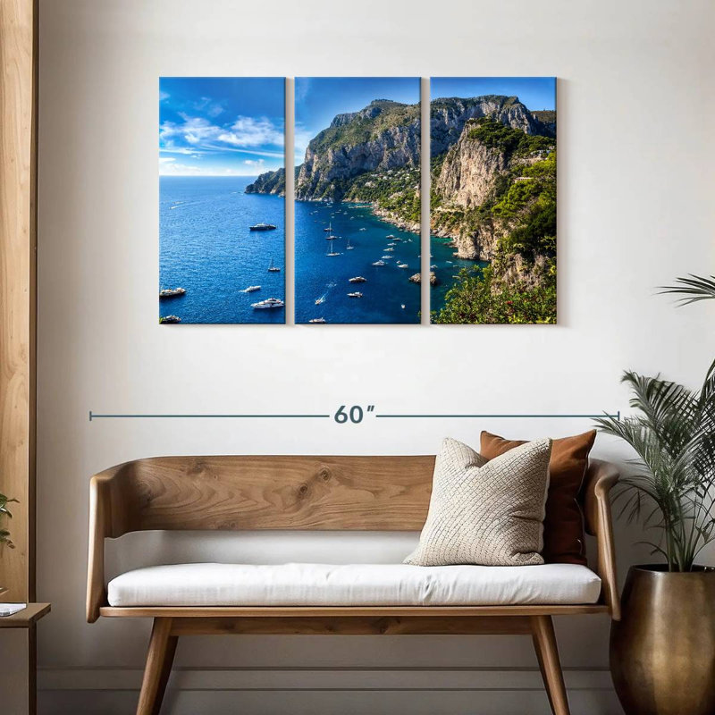 Gillard, île de Capri, H 28 po x l 45 po