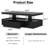 Wrought Studio™ High Glossy LED Coffee Table With Drawer-1424766480