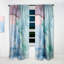 Green And Blue Tender Liquid Art IV - Modern Curtain Panels-71738155
