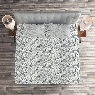 Sketch Floral Coverlet