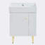 Ensemble de meuble-lavabo simple avec plateau Metivier