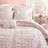 Pink Twin/Twin XL Bedding Sets, Microfiber Comforter, Romantic Floral Bedroom