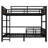 Full XL Metal Bunk Bed With Loft & Quiet Frame,  Separable Bunk Beds-196002678-196002664