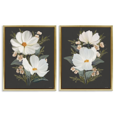 Ensemble de 2 cadres flottants Vintage Lace Cosmos, design par House Fenway
