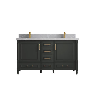 Ensemble de meuble-lavabo double 60 po Aberdeen
