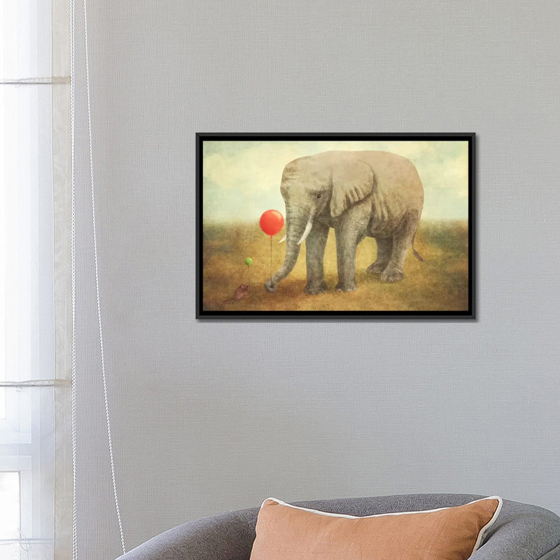 Truce by Terry Fan - Graphic Art, 18" H x 26" W x 1.5" D, Black Framed Canvas, No Mat