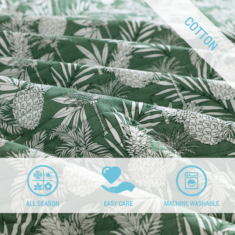 Pineapple Venture Quilt, Twin Quilt + 1 Standard Sham