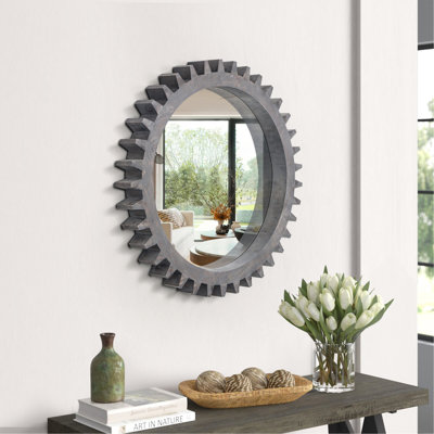 Charmant miroir décoratif en bois rétro pour diverses pièces et espaces