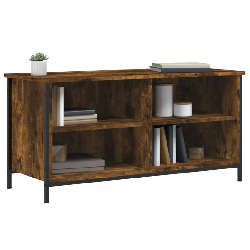 Maikas TV Stand for TVs up to 43", Smoked Brown