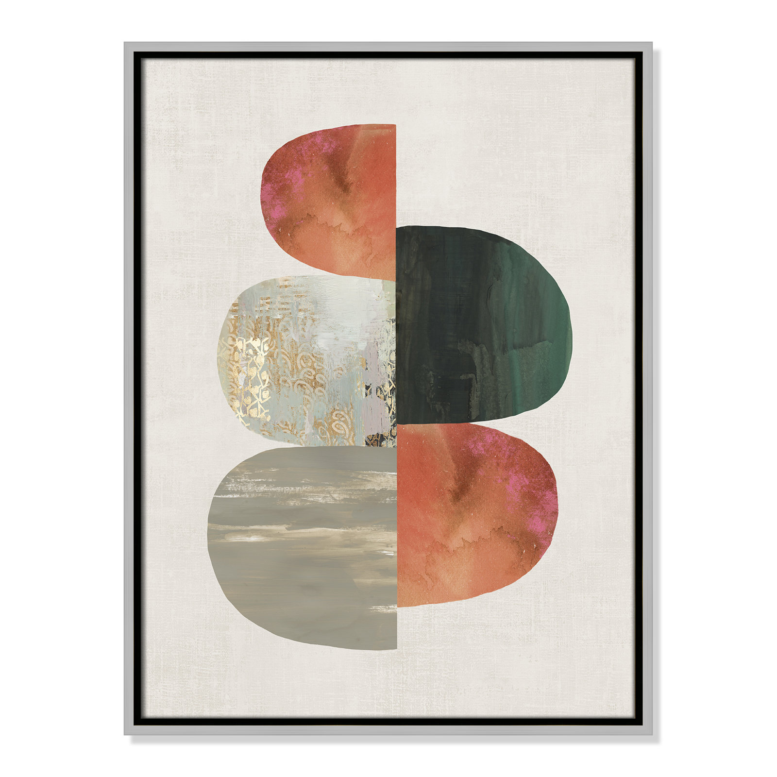Evolving Energy II by Tom Reeves - Print, Framed Canvas, 25.5" H x 19.5" W, Silver