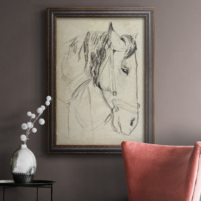 Horse In Bridle Sketch I " Horse In Bridle Sketch I "