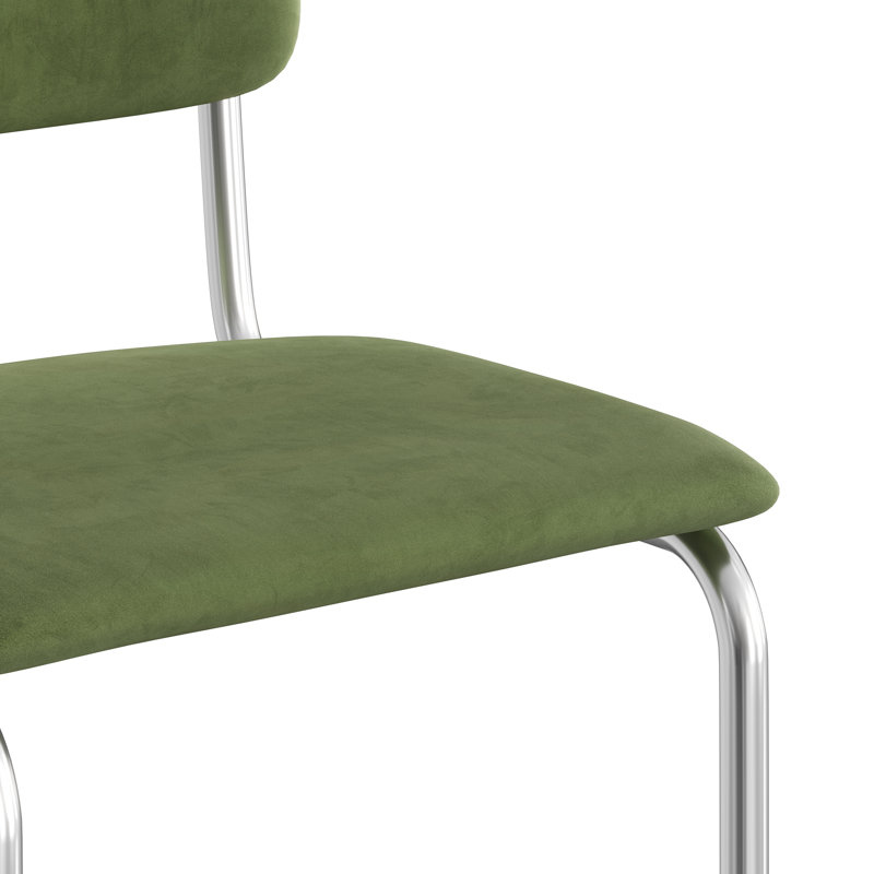 Tabouret de bar et de comptoir en velours Walsh, Tabouret de bar (siège d’une hauteur de 30 po), Forêt