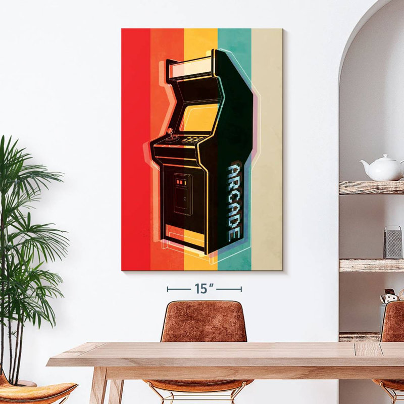 " Retro Arcade " by Logic Nerds, 48" H x 32" W x 1.25" D