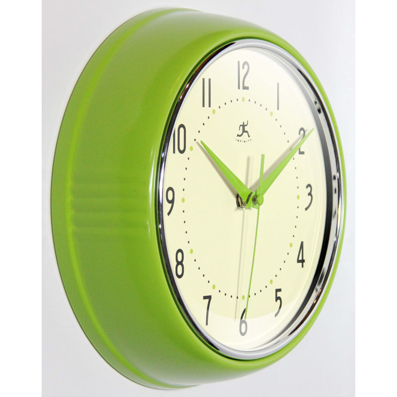 Horloge murale Desdra, Vert pomme, Petit