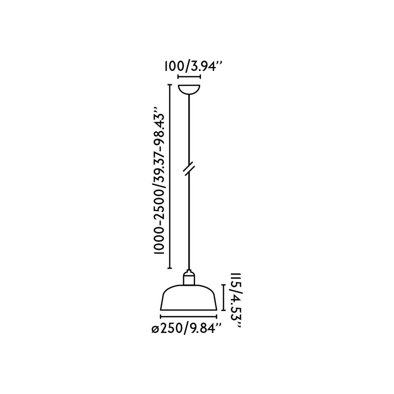 Tatawin Pendant , 4.53" H x 9.84" W x 9.84" D, White