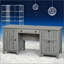 Bureau d'ordinateur de bureau rétro