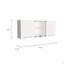Armoire murale Peoria, quatre tablettes intérieures-121028895
