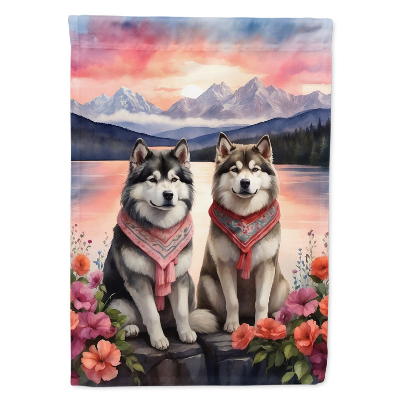Drapeau pour niche pour chien H 40 po x l 28 po 