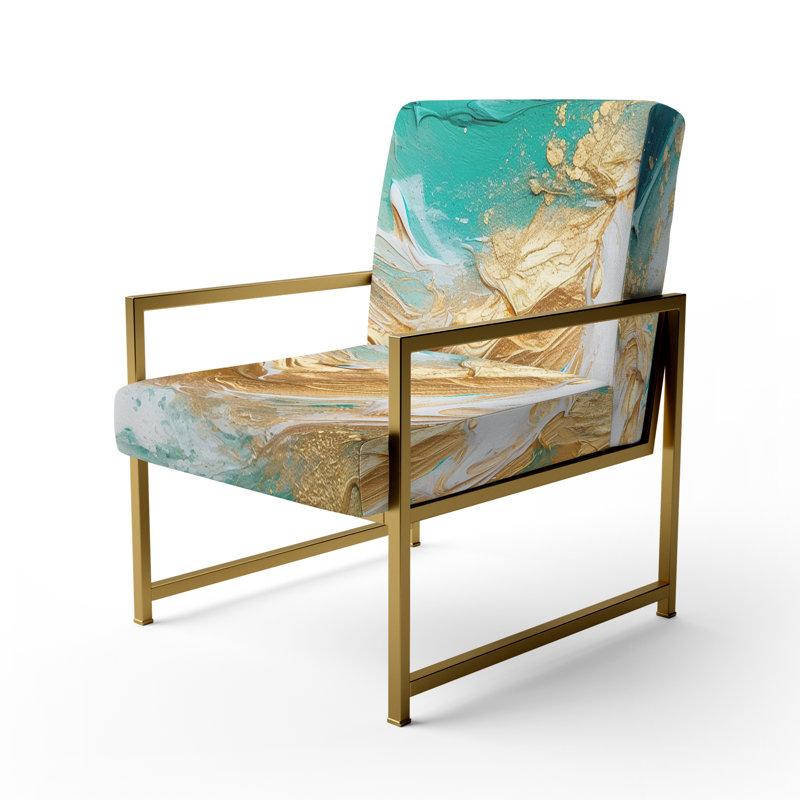 Fauteuil Evolving, Doré