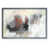 Toile avec cadre gris
