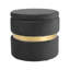 40cm Wide Velvet Cylinder Standard Ottoman with Storage-483360344
