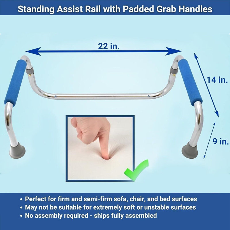 Stainless Steel Folding 65cm Grab Bar
