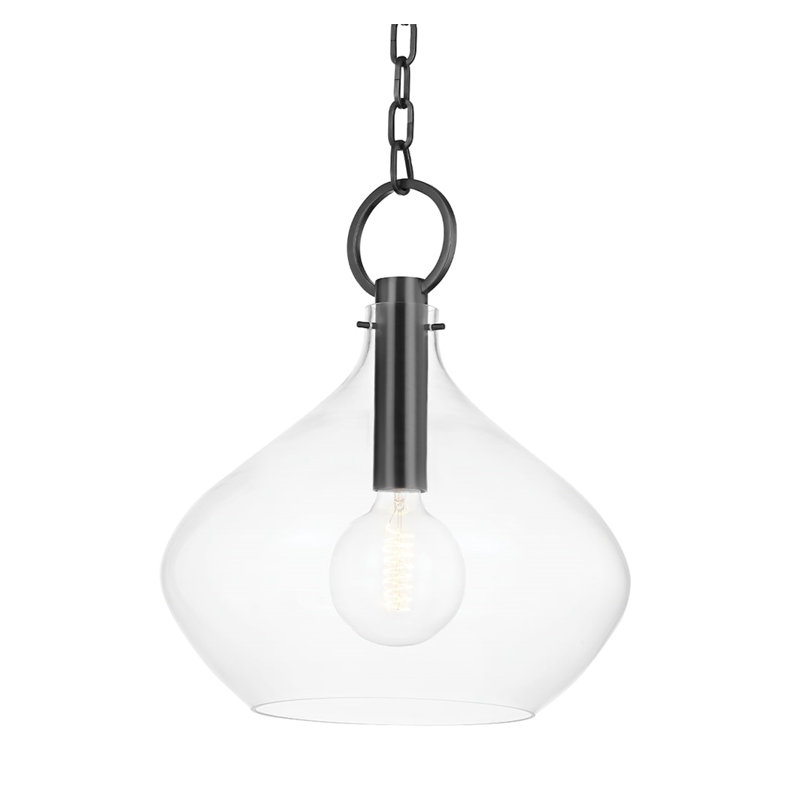 Luminaire suspendu Lina par Becki Owens, Noir, H 19,5 po x l 16,75 po x P 16,75 po