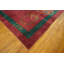 Antique Floral Wool Hand Knotted Pile Coral / Salmon Pink 1920s Rug
