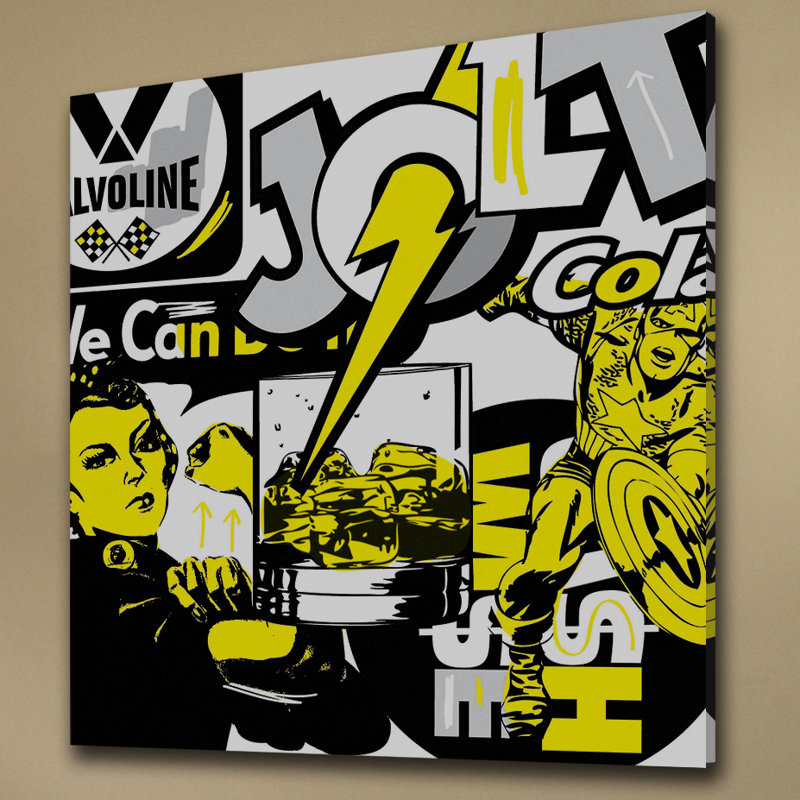 Jolt 1 by Josh Ruggs - Wrapped Canvas Print, 61cm H x 61cm W