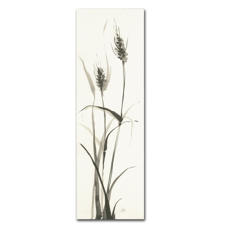 « wild herbe i », reproduction sur toile tendue, H 32 po x l 10 po x P 2 po