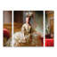 Ensemble de 3 panneaux - Marcus Jules «Marie Antoinette in Court Dress», art mural sur toile pour le salon, la chambre à coucher ou le bureau 