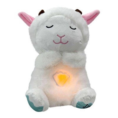 a Doll Bedtime Soother With Cry Activated Sensor Sound Machine Sound Machine Newborn Calming Light Shush And