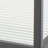 Black Metal 4 Shelf Storage Shelving Unit with Clear Glass Shelves