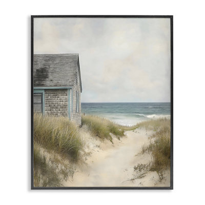 «Oceanfront Cottage on Dune Path», estampe numérique, design by Creative Studio