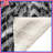 Black White Chevron Texture Blankets-123991309