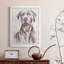 «Sitting Dog I», peinture sur toile encadrée-261148157-261148152