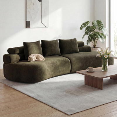 Arcadia 122-inch Modern Compression Modular Sectional Sofa