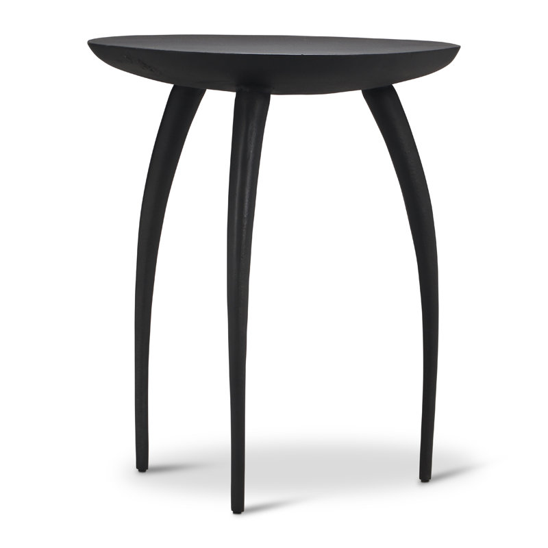 Chanze End Table, Antique Zinc