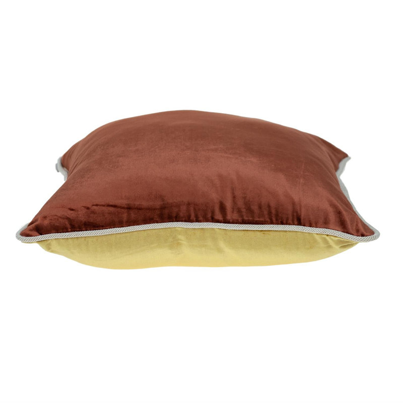 20" Gold Throw Pillow, Gold/Brown