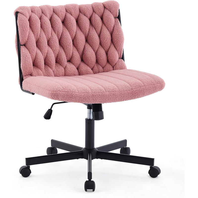 Upholstered Lounge Chair, Pink