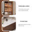 Meuble-lavabo autoportant 43,70 po avec armoire à miroir Brown