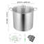 Pot de conserve avec support et couvercle en verre en acier inoxydable 21 pte