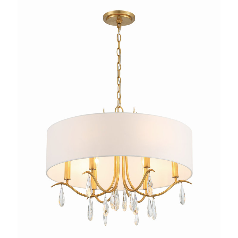 Elliyah 6 - Light Dimmable Drum Chandelier