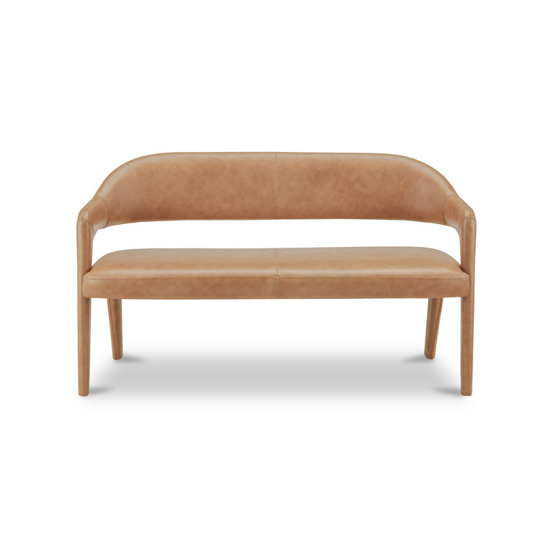 Martens Dining Bench Tan Leather