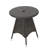 Patio Bistro Table - Resin & Metal, 24.99" Square, 28.11" Tall, Brown Multi Design Versatile Outdoor , Metal Base, 24.99in X 28.11in,