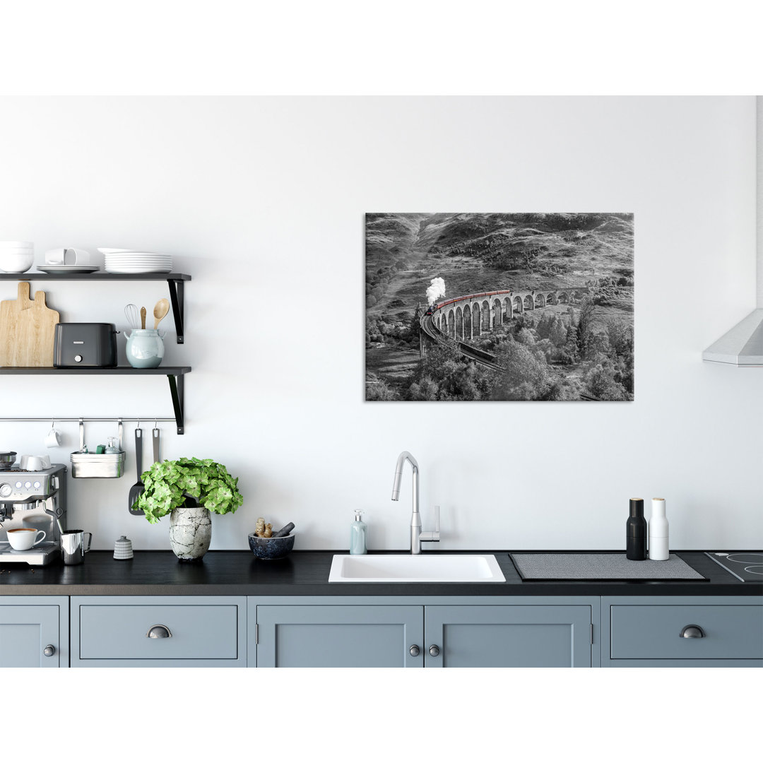 Railway Viaduct in Scotland - Unframed Photograph on Glass