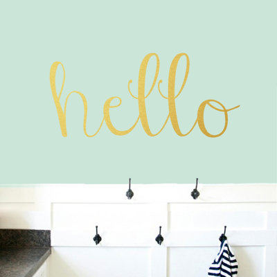 Text & Numbers Non-Wall Damaging Wall Decal