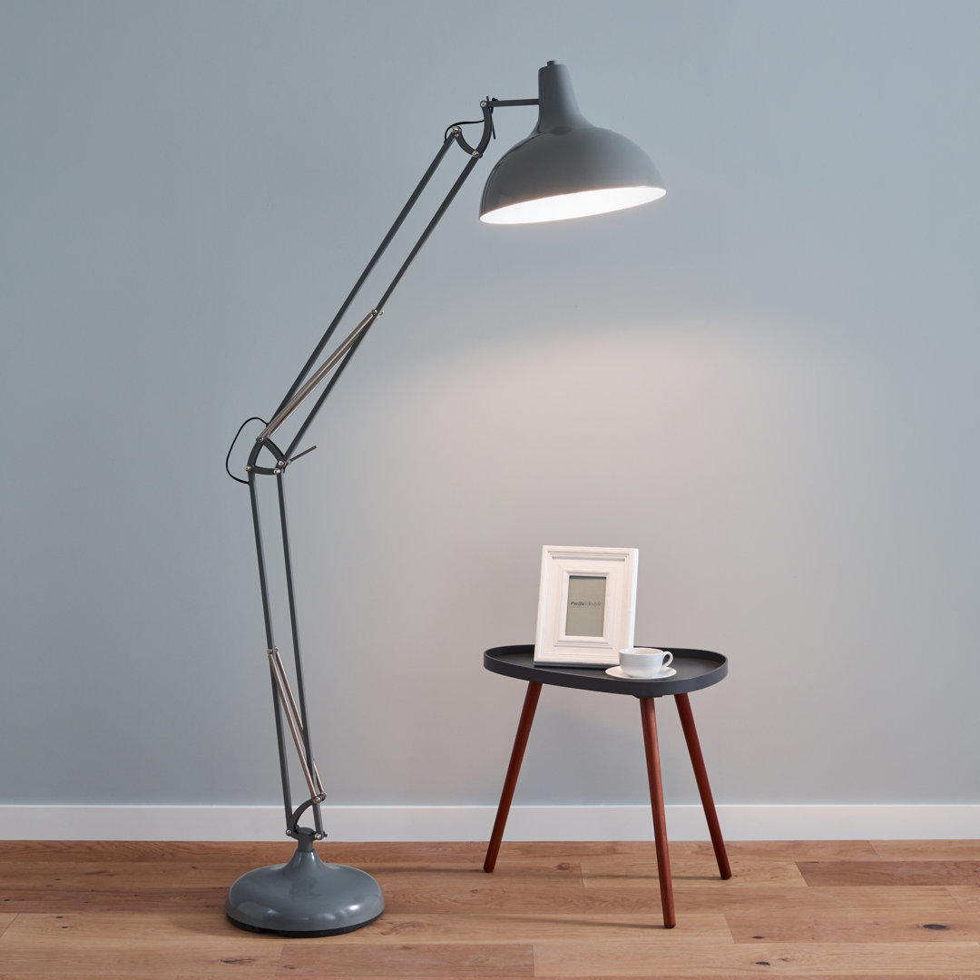 Iwamoto 180cm Brushed Task Floor Lamp