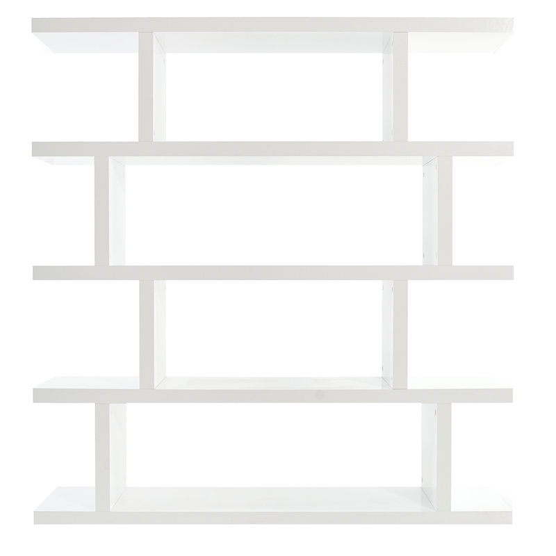 Shanean 171.8cm H x 162.60cm W Standard Bookcase, Pure White
