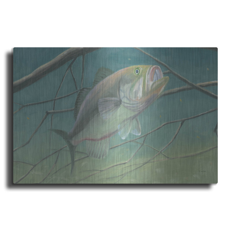 Highland Dunes «Fresh Catch 2» par James Wiens, art mural en métal, H 16 po x l 24 po